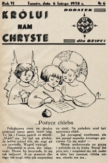 Króluj nam Chryste : dodatek dla dzieci. 1938, nr 6