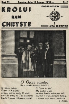 Króluj nam Chryste : dodatek dla dzieci. 1938, nr 7