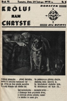 Króluj nam Chryste : dodatek dla dzieci. 1938, nr 8