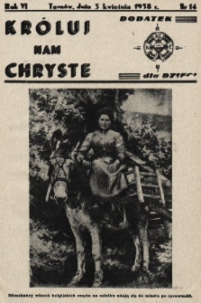 Króluj nam Chryste : dodatek dla dzieci. 1938, nr 14