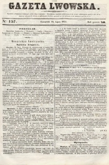Gazeta Lwowska. 1851, nr 157