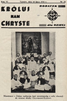 Króluj nam Chryste : dodatek dla dzieci. 1938, nr 28