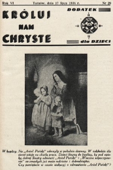 Króluj nam Chryste : dodatek dla dzieci. 1938, nr 29