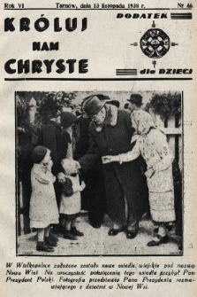 Króluj nam Chryste : dodatek dla dzieci. 1938, nr 46