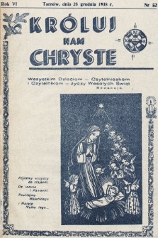 Króluj nam Chryste : dodatek dla dzieci. 1938, nr 52