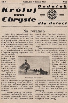 Króluj nam Chryste : dodatek dla dzieci. 1936, nr 48