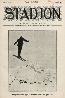 Stadjon : tygodnik ilustrowany poświęcony sprawom sportu i przysposobienia wojskowego. 1926, nr 3