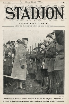 Stadjon : tygodnik ilustrowany poświęcony sprawom sportu i przysposobienia wojskowego. 1926, nr 13