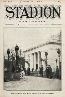 Stadjon : tygodnik ilustrowany poświęcony sprawom sportu i przysposobienia wojskowego. 1926, nr 16