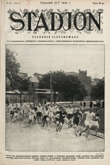 Stadjon : tygodnik ilustrowany poświęcony sprawom sportu i przysposobienia wojskowego. 1926, nr 20