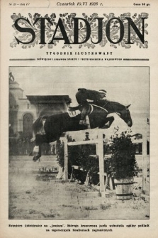 Stadjon : tygodnik ilustrowany poświęcony sprawom sportu i przysposobienia wojskowego. 1926, nr 23