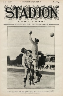 Stadjon : tygodnik ilustrowany poświęcony sprawom sportu i przysposobienia wojskowego. 1926, nr 27