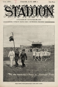 Stadjon : tygodnik ilustrowany poświęcony sprawom sportu i przysposobienia wojskowego. 1926, nr 28