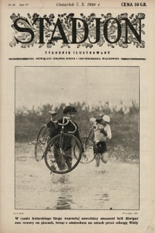 Stadjon : tygodnik ilustrowany poświęcony sprawom sportu i przysposobienia wojskowego. 1926, nr 40