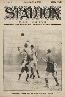 Stadjon : tygodnik ilustrowany poświęcony sprawom sportu i przysposobienia wojskowego. 1926, nr 42