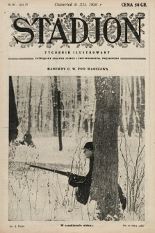 Stadjon : tygodnik ilustrowany poświęcony sprawom sportu i przysposobienia wojskowego. 1926, nr 49