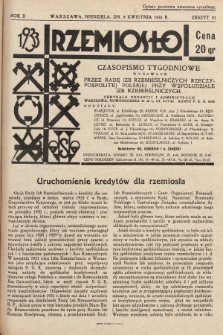 Rzemiosło : czasopismo tygodniowe wydawane przez Radę Izb Rzemieślniczych Rzeczypospolitej Polskiej przy współudziale Izb Rzemieślniczych. 1933, z. 10