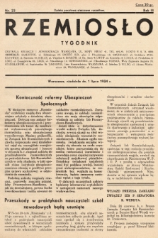 Rzemiosło. 1934, nr 22