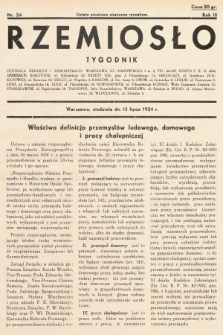 Rzemiosło. 1934, nr 24