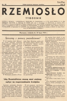 Rzemiosło. 1934, nr 25