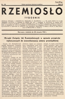 Rzemiosło. 1934, nr 30