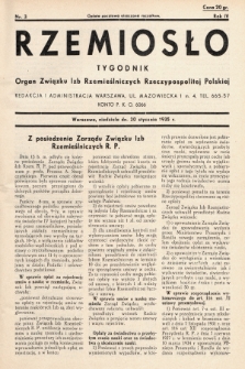 Rzemiosło : organ Związku Izb Rzemieślniczych Rzeczypospolitej Polskiej. 1935, nr 3