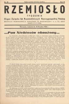 Rzemiosło : organ Związku Izb Rzemieślniczych Rzeczypospolitej Polskiej. 1935, nr 51
