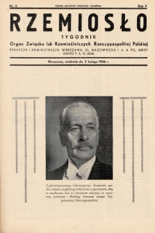 Rzemiosło : organ Związku Izb Rzemieślniczych Rzeczypospolitej Polskiej. 1936, nr 5