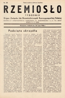 Rzemiosło : organ Związku Izb Rzemieślniczych Rzeczypospolitej Polskiej. 1936, nr 30