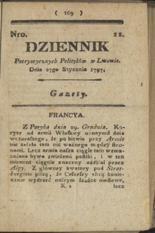 Dziennik Patryotycznych Politykow we Lwowie. 1797, nr 22