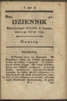 Dziennik Patryotycznych Politykow we Lwowie. 1797, nr 41