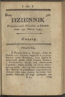 Dziennik Patryotycznych Politykow we Lwowie. 1797, nr 50