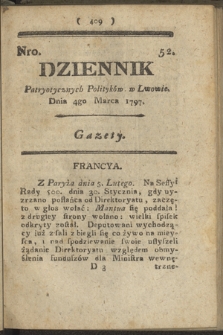 Dziennik Patryotycznych Politykow we Lwowie. 1797, nr 52