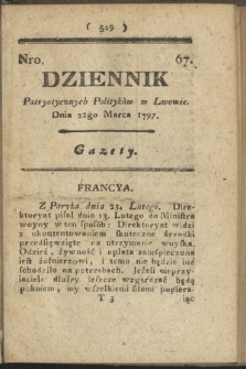 Dziennik Patryotycznych Politykow we Lwowie. 1797, nr 67