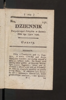 Dziennik Patryotycznych Politykow we Lwowie. 1796, nr 152