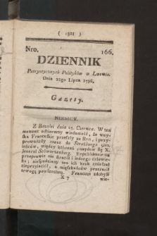 Dziennik Patryotycznych Politykow we Lwowie. 1796, nr 166
