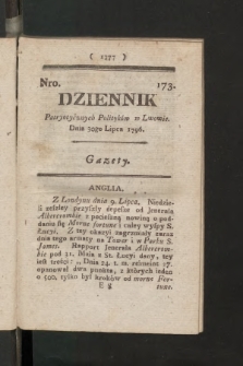 Dziennik Patryotycznych Politykow we Lwowie. 1796, nr 173