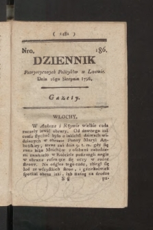 Dziennik Patryotycznych Politykow we Lwowie. 1796, nr 186