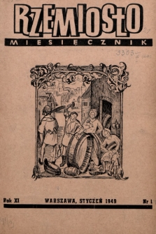 Rzemiosło. 1949, nr 1