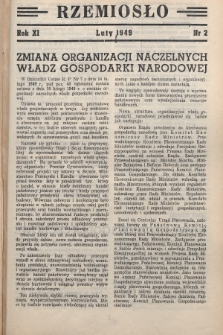 Rzemiosło. 1949, nr 2