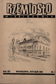 Rzemiosło. 1950, nr 1