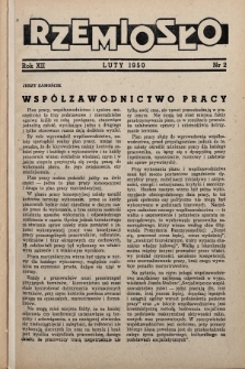 Rzemiosło. 1950, nr 2