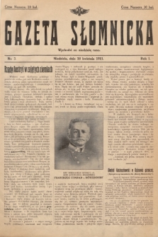 Gazeta Słomnicka. 1915, nr 3