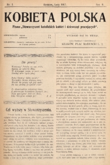 Kobieta Polska : pismo „Stowarzyszeń Katolickich Kobiet i Dziewcząt Pracujących". 1917, nr 2