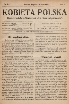 Kobieta Polska : pismo „Związku katolickich Stowarzyszeń kobiet i dziewcząt pracujących". 1920, nr  8-12