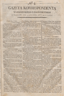 Gazeta Korrespondenta Warszawskiego i Zagranicznego. 1798, nr 4