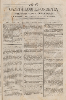 Gazeta Korrespondenta Warszawskiego i Zagranicznego. 1798, nr 13