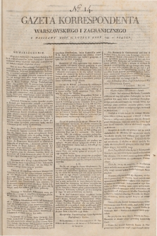 Gazeta Korrespondenta Warszawskiego i Zagranicznego. 1798, nr 14