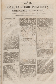 Gazeta Korrespondenta Warszawskiego i Zagranicznego. 1798, nr 16