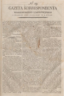 Gazeta Korrespondenta Warszawskiego i Zagranicznego. 1798, nr 19